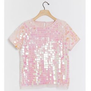 NWT ANTHROPOLOGIE EvaFranco Belaflore Sequined Top